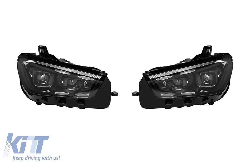 Un pachet de design tip 63 potrivit pentru Mercedes GLE W167 2018-2023 cu faruri și stopuri-image-6150871