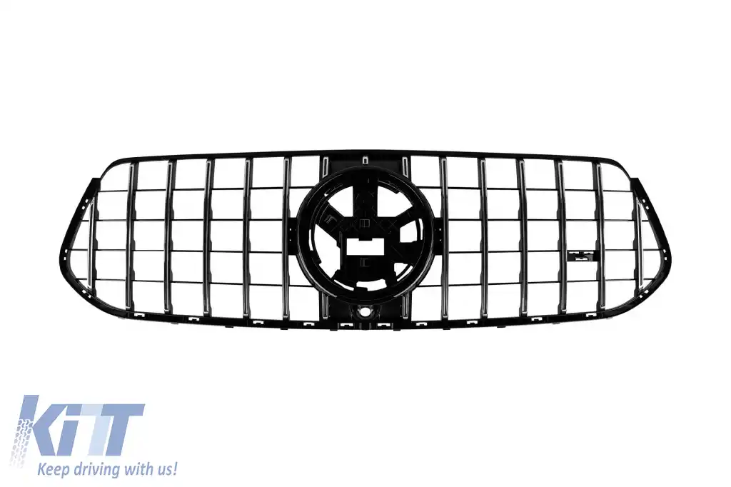Un pachet de design tip 63 potrivit pentru Mercedes GLE SUV W167 2018-2023, după 2024 cu elemente cromate și capete cromate-image-6265065