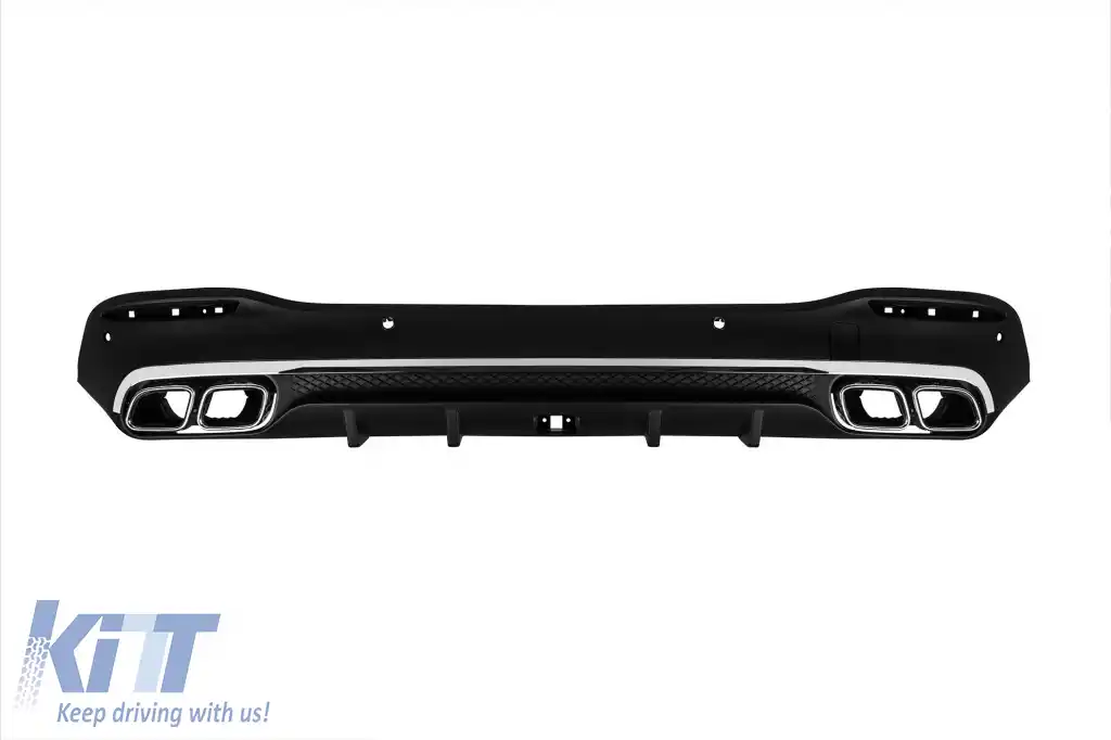 Un pachet de design tip 63 potrivit pentru Mercedes GLE SUV W167 2018-2023, după 2024 cu elemente cromate și capete cromate-image-6265073