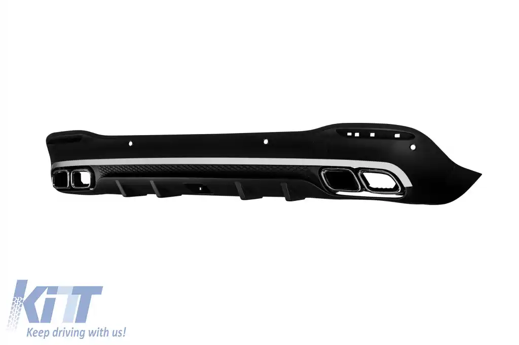 Un pachet de design tip 63 potrivit pentru Mercedes GLE SUV W167 2018-2023, după 2024 cu elemente cromate și capete cromate-image-6265074