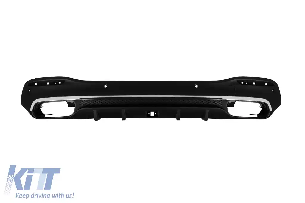 Un pachet de design tip 63 potrivit pentru Mercedes GLE SUV W167 2018-2023, după 2024 cu elemente cromate și capete cromate-image-6265075