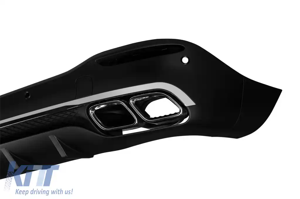 Un pachet de design tip 63 potrivit pentru Mercedes GLE SUV W167 2018-2023, după 2024 cu elemente cromate și capete cromate-image-6265077