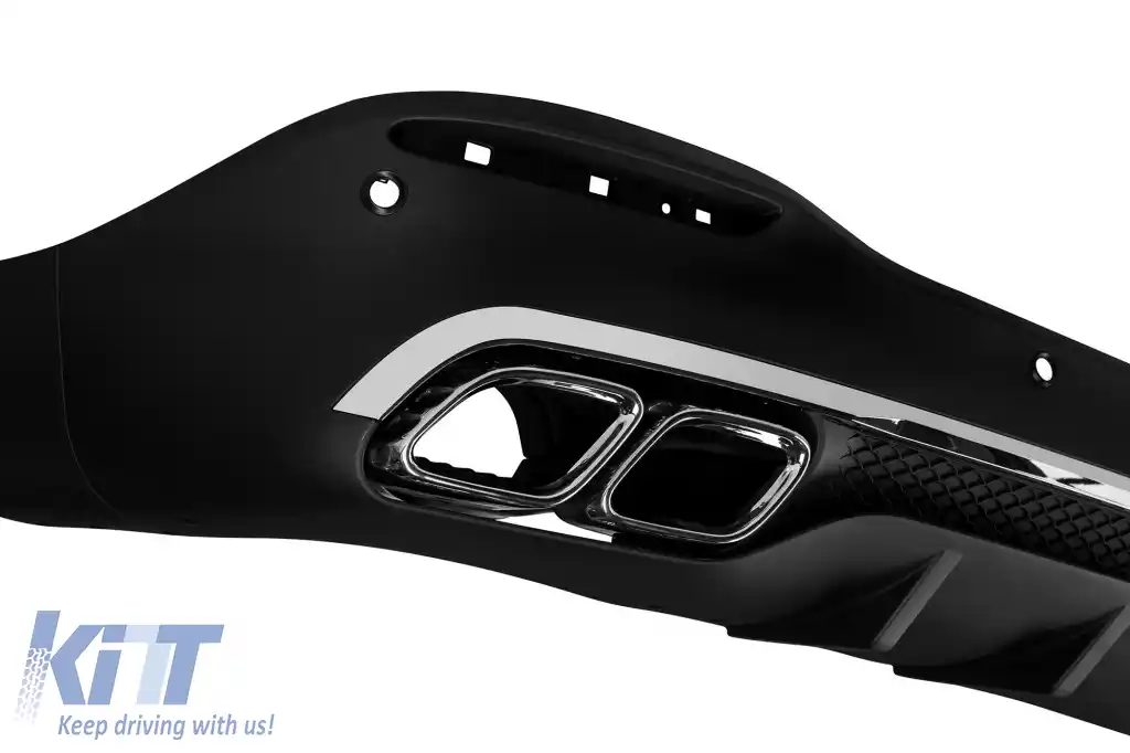 Un pachet de design tip 63 potrivit pentru Mercedes GLE SUV W167 2018-2023, după 2024 cu elemente cromate și capete cromate-image-6265078