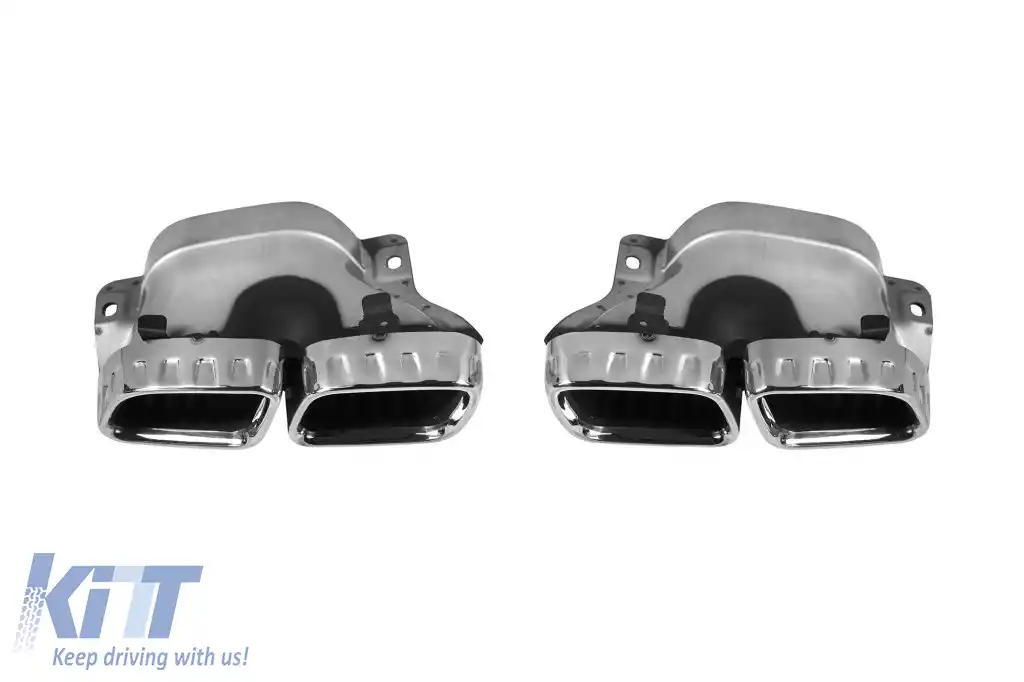 Un pachet de design tip 63 potrivit pentru Mercedes GLE SUV W167 2018-2023, după 2024 cu elemente cromate și capete cromate-image-6265083