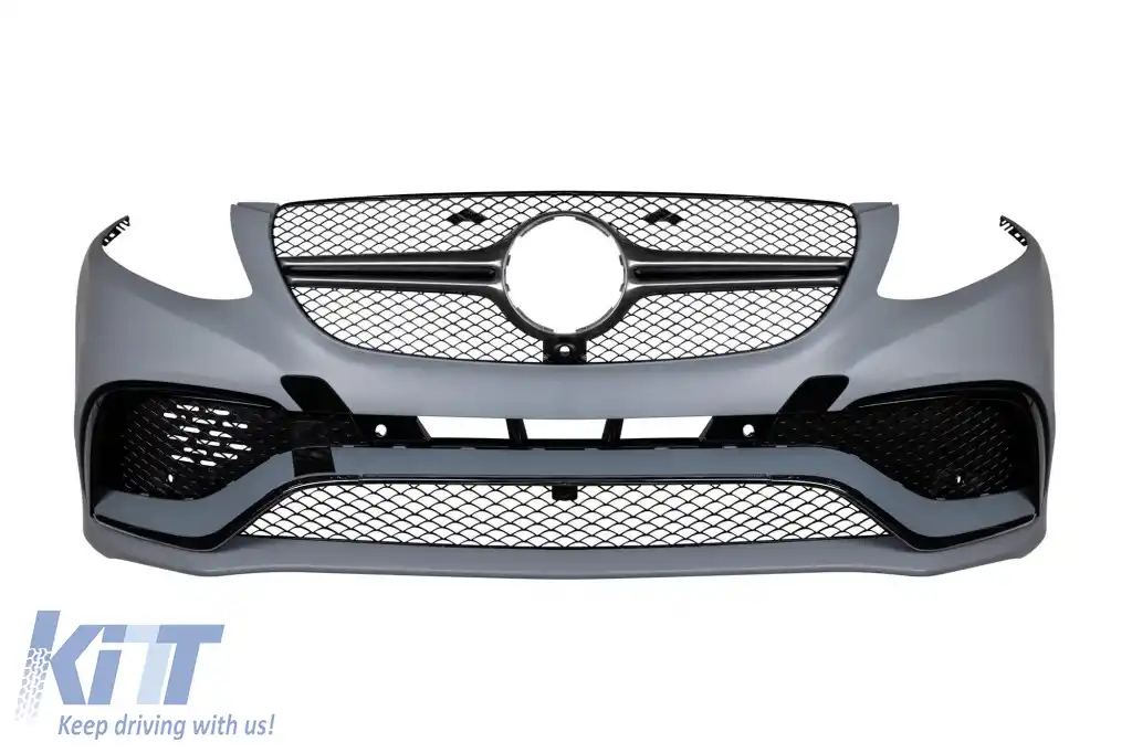 Un pachet de design tip 63 potrivit pentru Mercedes GLE W166 2015-2019 cu bara de protecție spate-image-6265111