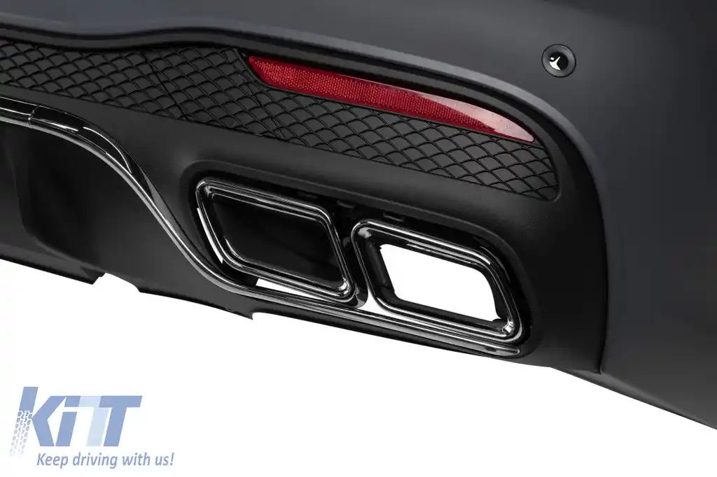Un pachet de design tip 63 potrivit pentru Mercedes GLE W166 2015-2019 cu bara de protecție spate-image-6265119