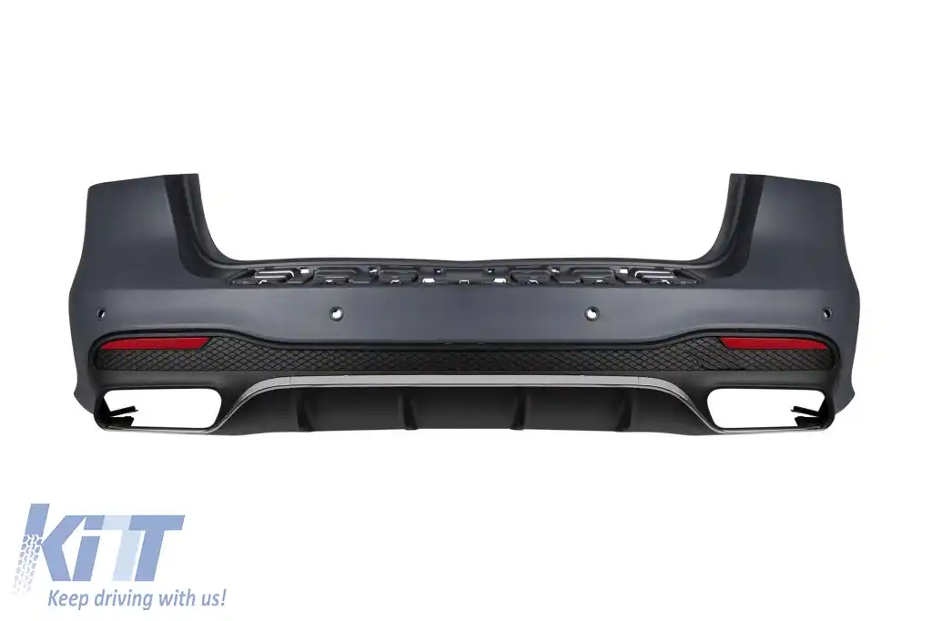 Un pachet de design tip 63 potrivit pentru Mercedes GLE W166 2015-2019 cu bara de protecție spate-image-6265120