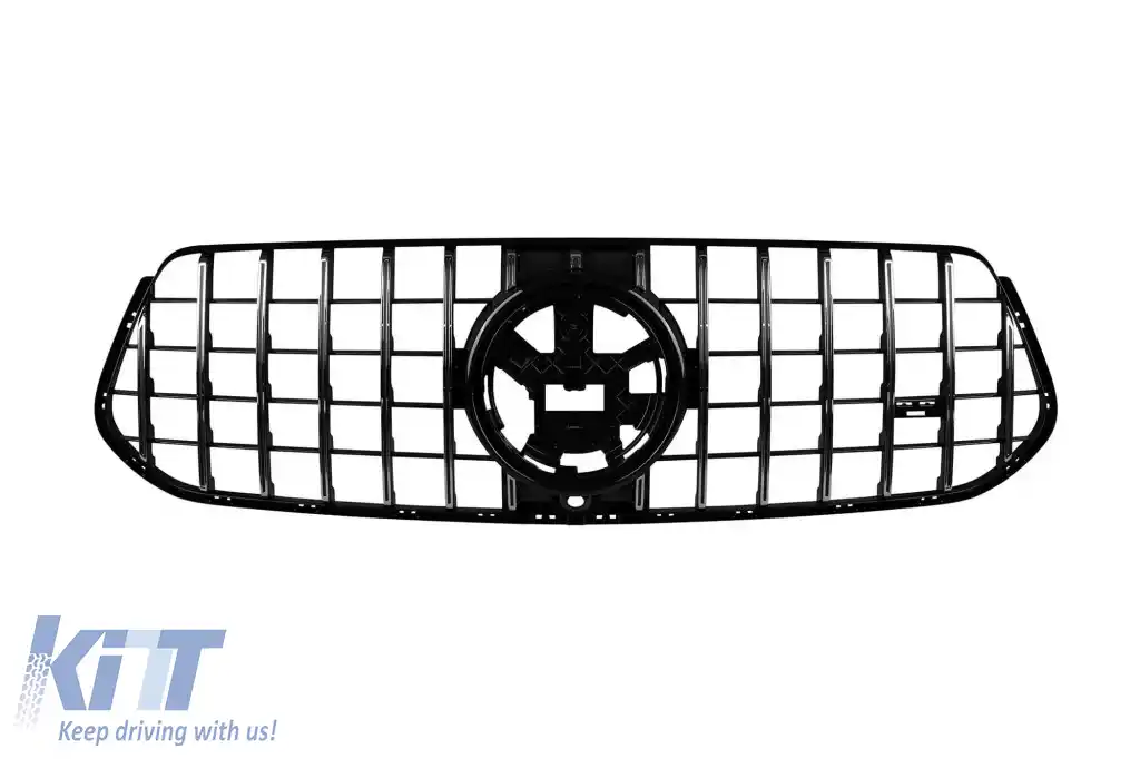 Un pachet de design tip 63 potrivit pentru Mercedes GLE W167 SUV 2018-2023, după 2024 cu elemente cromate și duze cromate-image-6265187