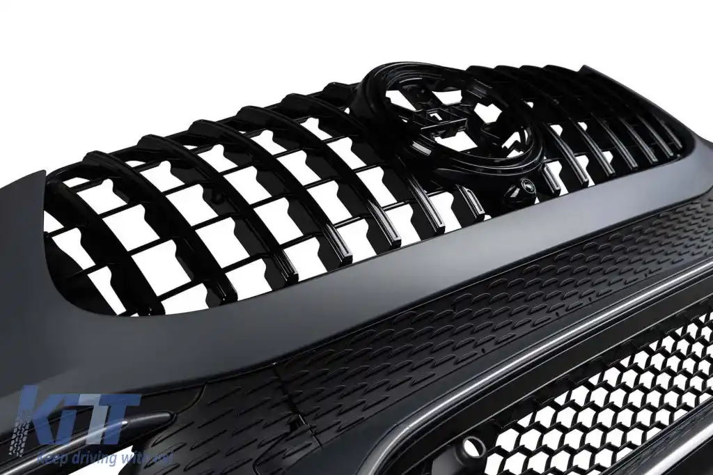 Un pachet de design tip 63 potrivit pentru Mercedes GLE W167 SUV 2018-2023, după 2024 cu elemente cromate și duze cromate-image-6265188