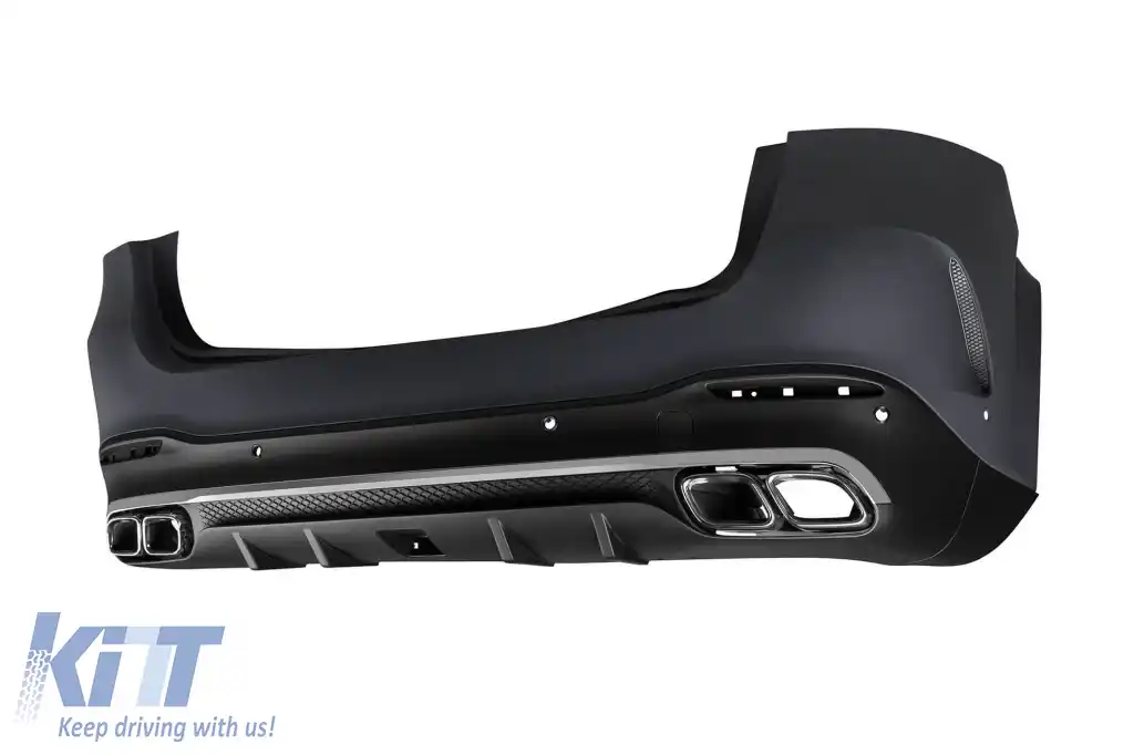 Un pachet de design tip 63 potrivit pentru Mercedes GLE W167 SUV 2018-2023, după 2024 cu elemente cromate și duze cromate-image-6265203