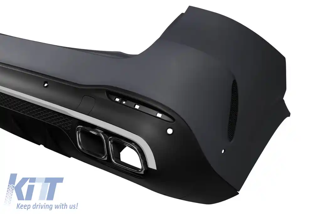 Un pachet de design tip 63 potrivit pentru Mercedes GLE W167 SUV 2018-2023, după 2024 cu elemente cromate și duze cromate-image-6265204