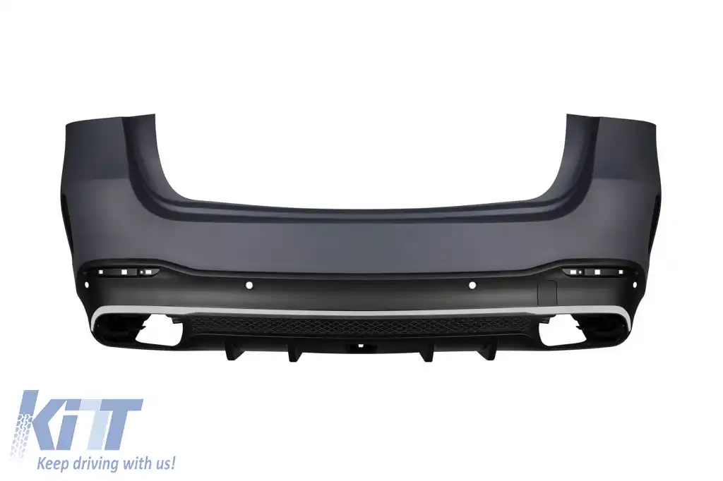 Un pachet de design tip 63 potrivit pentru Mercedes GLE W167 SUV 2018-2023, după 2024 cu elemente cromate și duze cromate-image-6265206