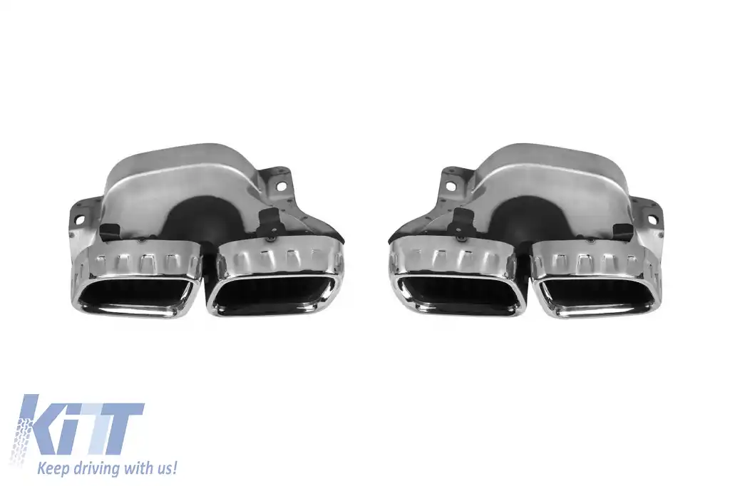Un pachet de design tip 63 potrivit pentru Mercedes GLE W167 SUV 2018-2023, după 2024 cu elemente cromate și duze cromate-image-6265210