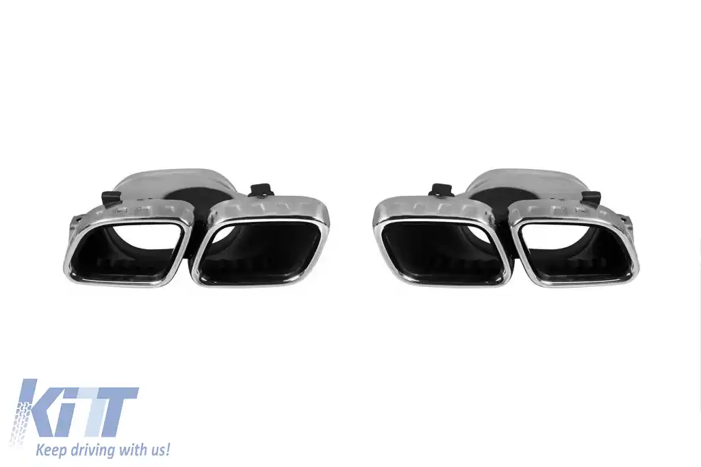 Un pachet de design tip 63 potrivit pentru Mercedes GLE W167 SUV 2018-2023, după 2024 cu elemente cromate și duze cromate-image-6265211