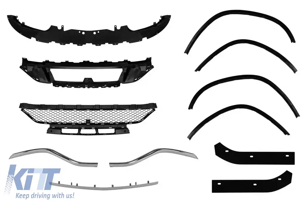 Un pachet de design tip 63 potrivit pentru Mercedes GLS X166 2015-2018 cu elemente cromate și țevi de eșapament-image-6265408