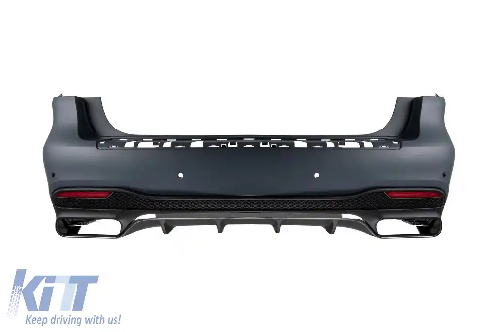 Un pachet de design tip 63 potrivit pentru Mercedes GLS X166 2015-2018 cu elemente cromate și țevi de eșapament-image-6265409