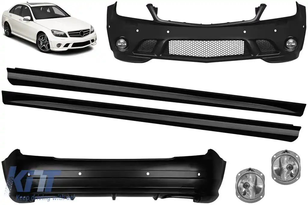 Un pachet de design tip C63 potrivit pentru Mercedes C-Class W204 sedan 2008-2010
