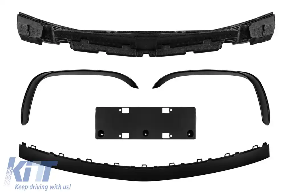Un pachet de design tip E63 potrivit pentru Mercedes E-Class W213 2016-2019 cu ieșiri de evacuare negre și garnitură neagră, pentru modelul cu bara de protecție din spate standard.-image-6141472