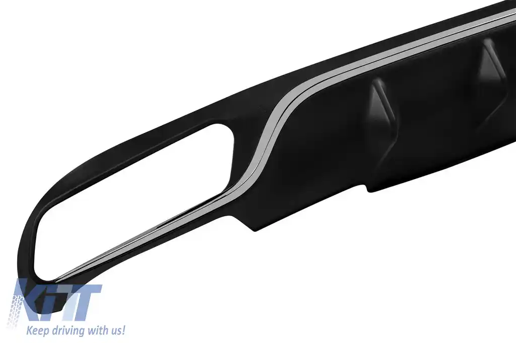Un pachet de design tip E63 potrivit pentru Mercedes E-Class W213 2016-2019 cu capete cromate și garnitură cromată, pentru modelul cu bara de protecție din spate standard.-image-6141532