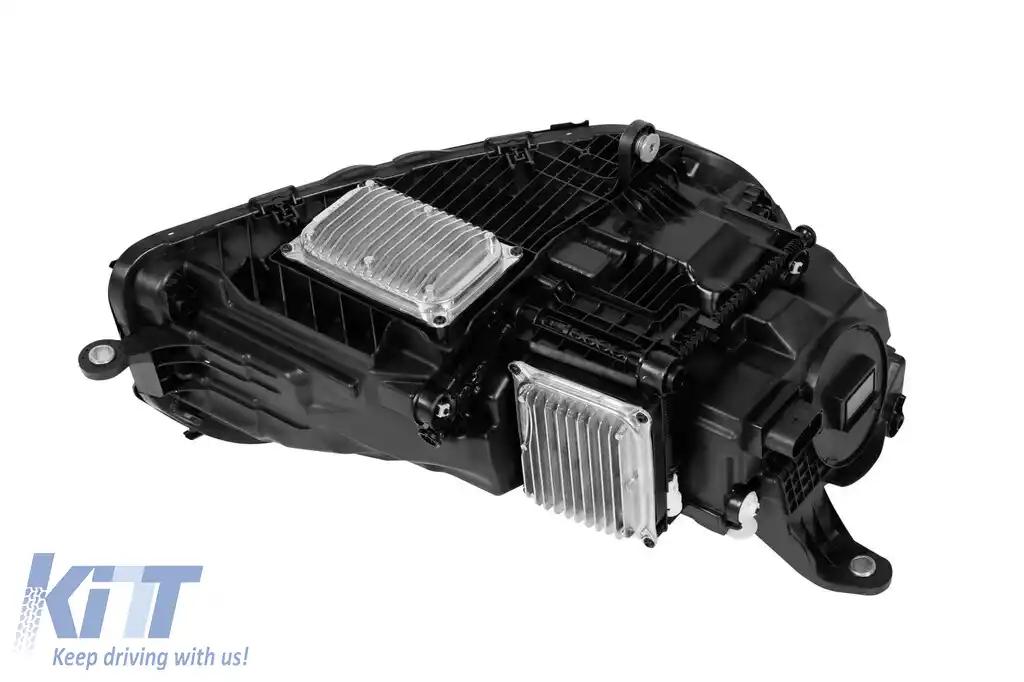 Un pachet de design tip GLE63 potrivit pentru Mercedes GLE SUV W167 2018-2023, cu elemente din lac negru, faruri LED și stopuri LED-image-6150725