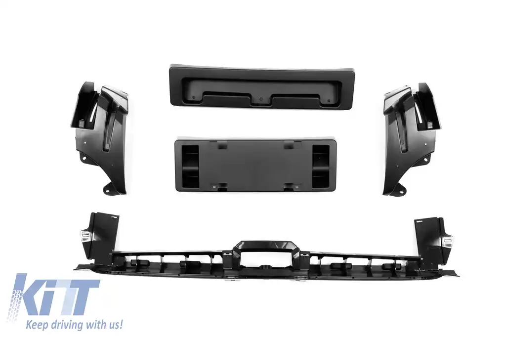 Un pachet de design tip GLE63 potrivit pentru Mercedes GLE SUV W167 2018-2023, cu elemente din lac negru, faruri LED și stopuri LED-image-6150742