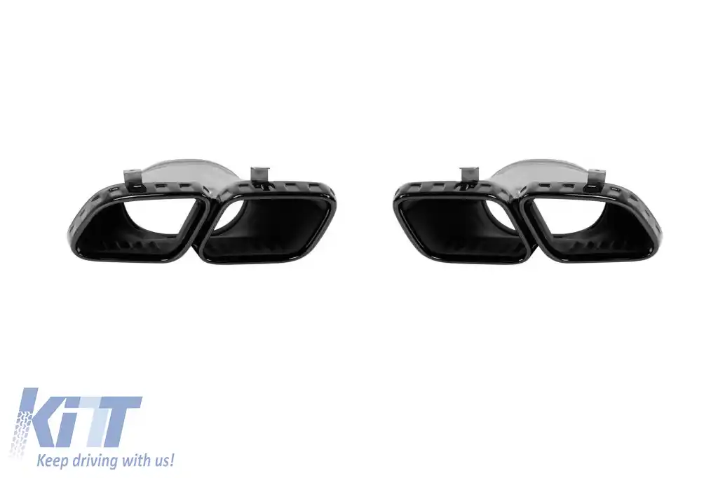 Un pachet de design tip GLE63 potrivit pentru Mercedes GLE SUV W167 2018-2023, după 2024, cu garnituri negre și capete negre-image-6264962