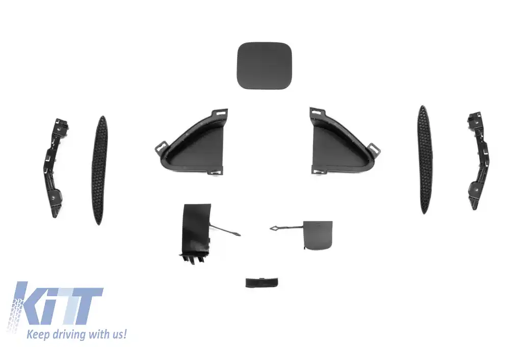 Un pachet de design tip GLE63 potrivit pentru Mercedes GLE SUV W167 2018-2023, după 2024, cu garnituri negre și capete negre-image-6264970