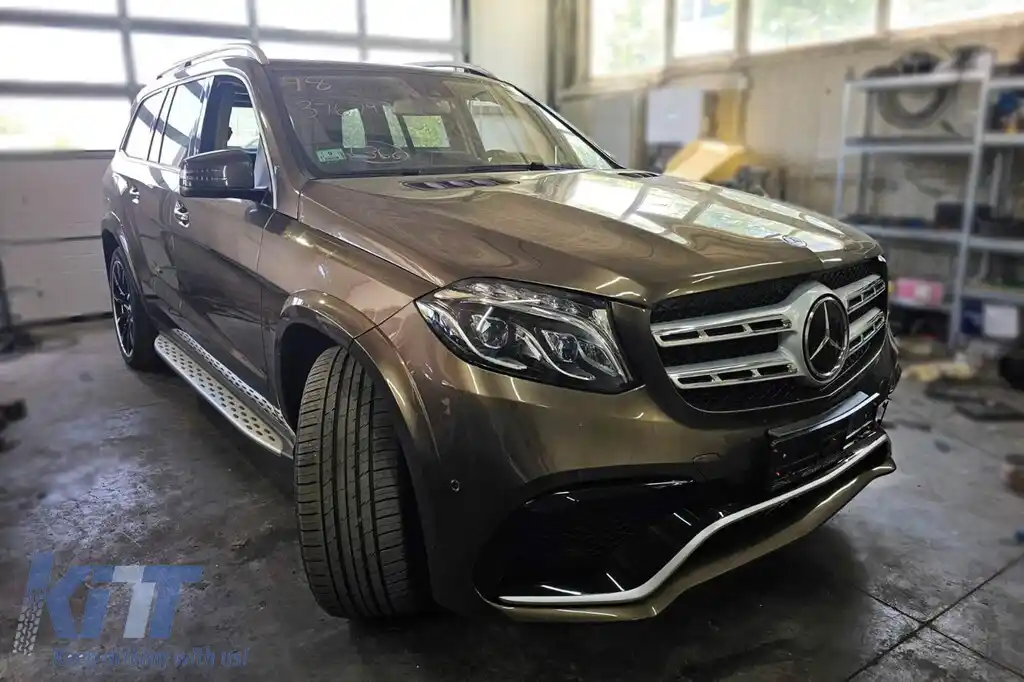 Un pachet de design tip GLS63 potrivit pentru Mercedes GL X166 2011-2015 conversie la GLS X166-image-6141742