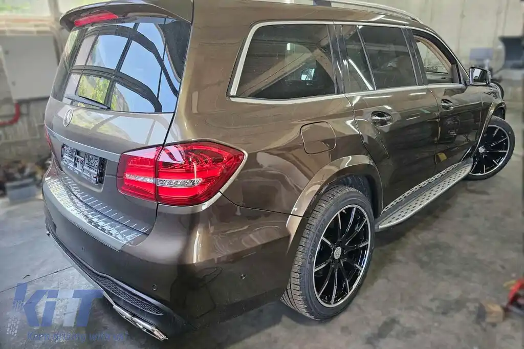 Un pachet de design tip GLS63 potrivit pentru Mercedes GL X166 2011-2015 conversie la GLS X166-image-6141743