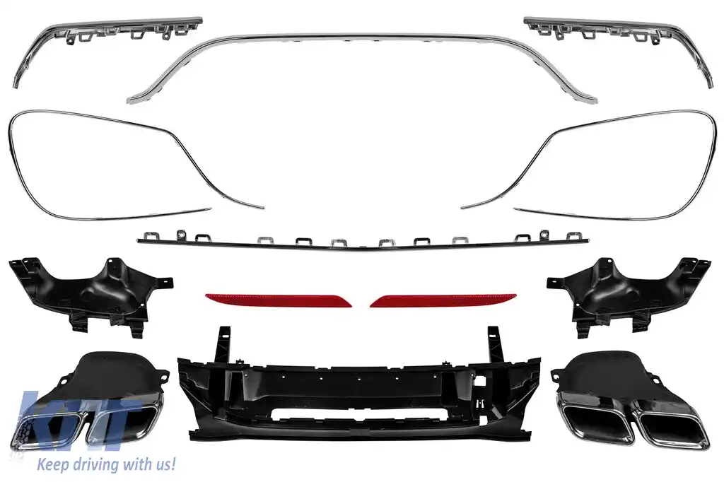 Un pachet de design tip S63 potrivit pentru Mercedes S-Class W222 2017-2020 cu faruri LED, fără praguri laterale-image-6140893