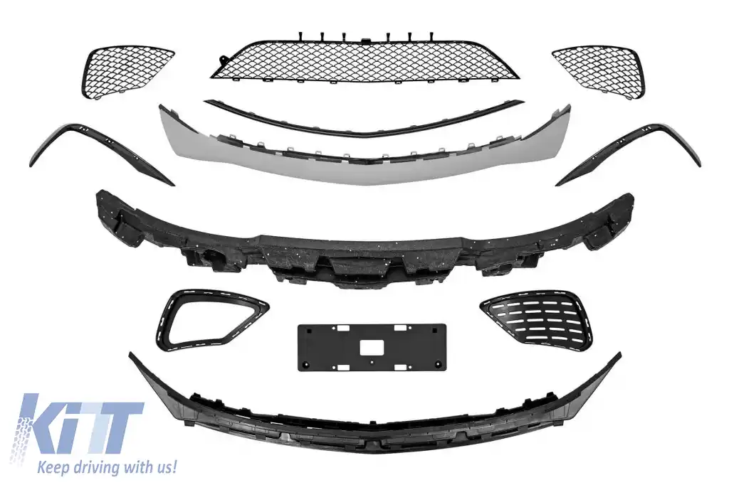 Un pachet de design tip S63 potrivit pentru Mercedes S-Class W222 2013-2017, fără praguri laterale-image-6264801