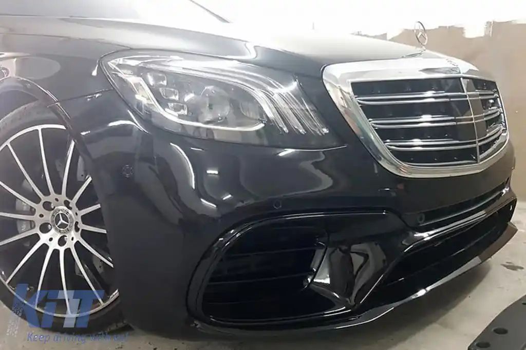 Un pachet de design tip S63 potrivit pentru Mercedes S-Class W222 2017-2020, cu praguri pentru bază lungă-image-6264821