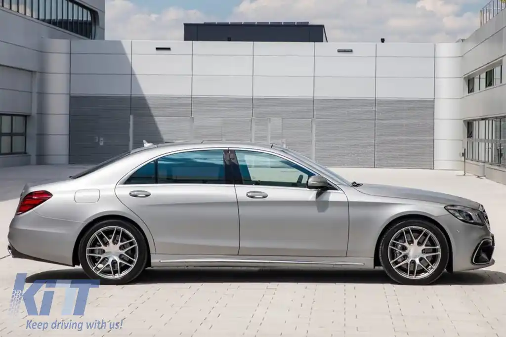Un pachet de design tip S63 potrivit pentru Mercedes S-Class W222 2017-2020, cu praguri pentru bază lungă-image-6264825