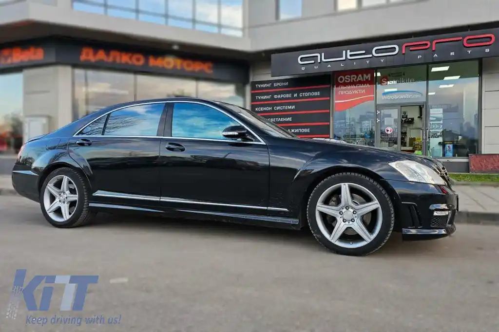 Un pachet de design tip S63 potrivit pentru Mercedes S-Class W221 2006-2013 pentru ampatamente scurt și lung, fără praguri-image-6265056