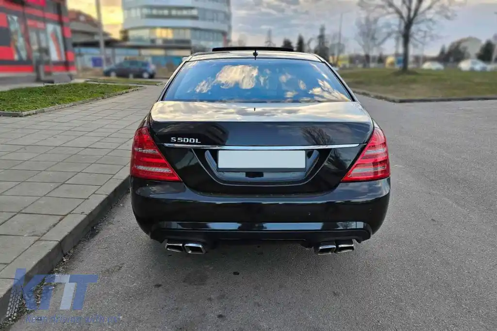 Un pachet de design tip S63 potrivit pentru Mercedes S-Class W221 2006-2013 pentru ampatamente scurt și lung, fără praguri-image-6265058