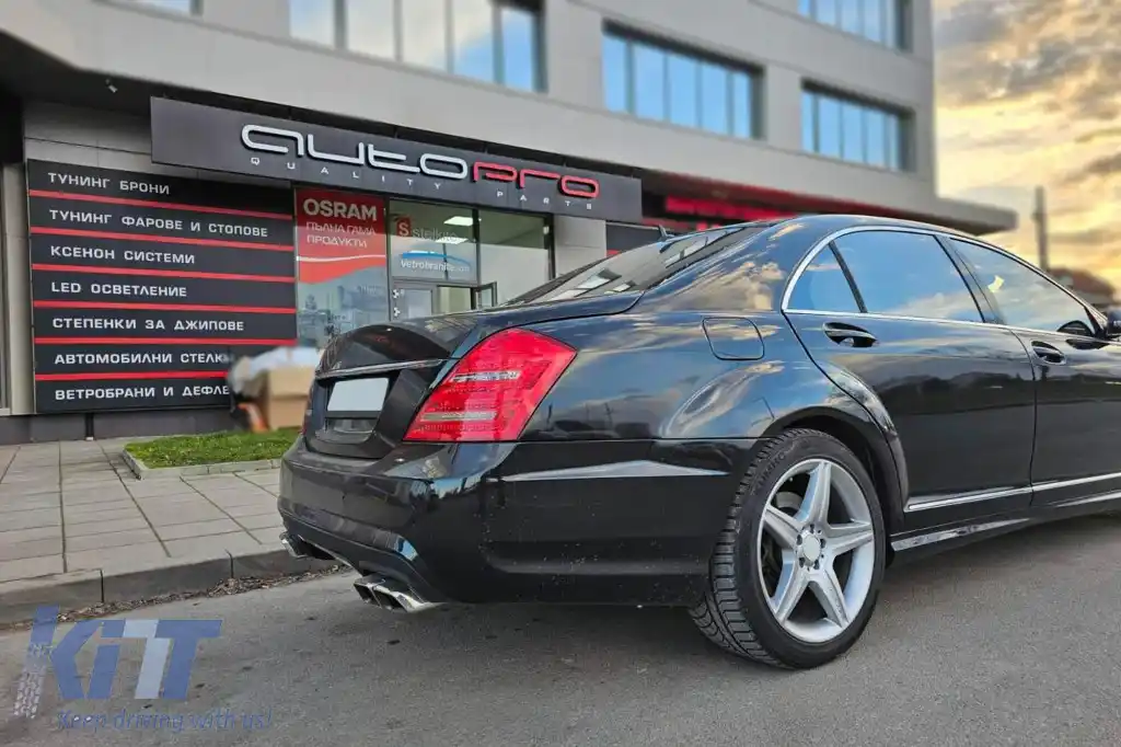 Un pachet de design tip S63 potrivit pentru Mercedes S-Class W221 2006-2013 pentru ampatamente scurt și lung, fără praguri-image-6265059
