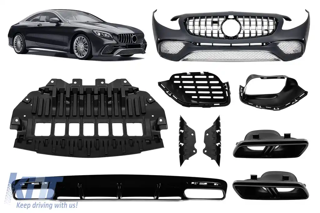Un pachet de design tip S65 potrivit pentru Mercedes S-Class C217 Coupe 2014-2020