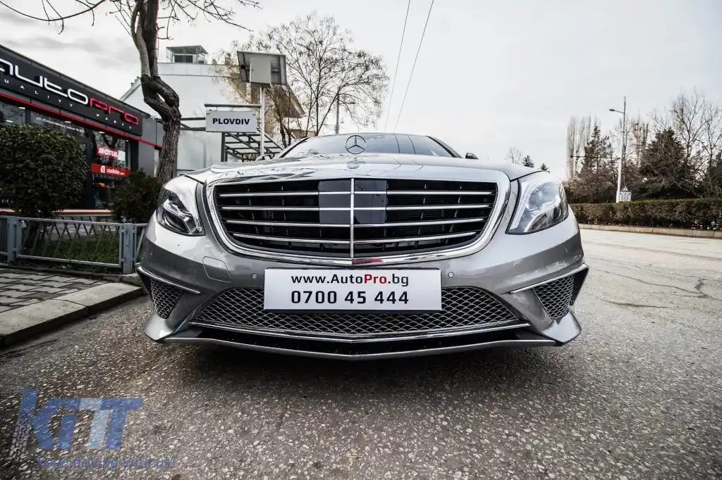 Un pachet de design tip S65 potrivit pentru Mercedes S-Class W222 2013-2017, fără praguri laterale-image-6264836