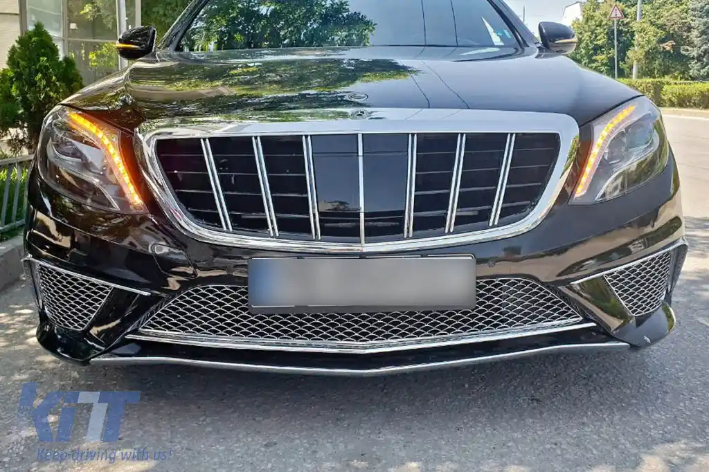 Un pachet de design tip S65 potrivit pentru Mercedes S-Class W222 2013-2017, fără praguri laterale-image-6264838
