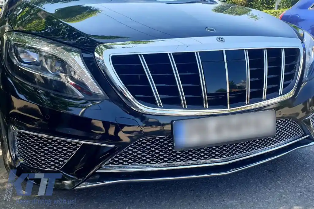 Un pachet de design tip S65 potrivit pentru Mercedes S-Class W222 2013-2017, fără praguri laterale-image-6264840