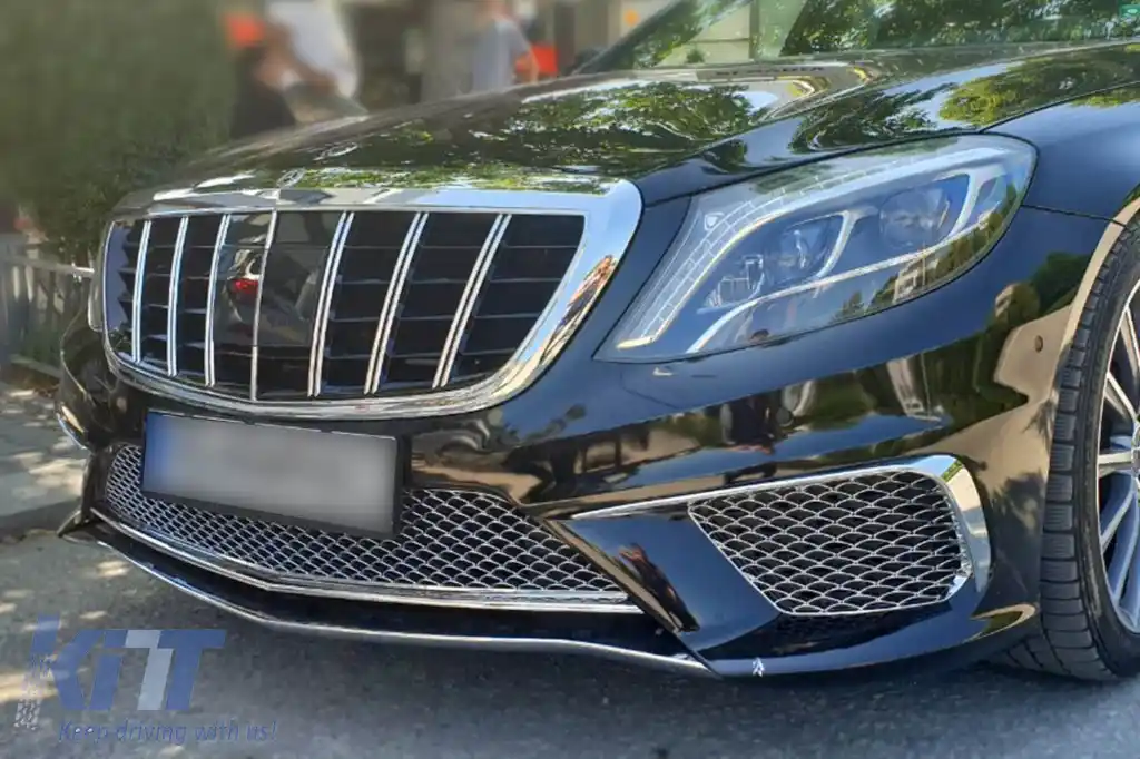 Un pachet de design tip S65 potrivit pentru Mercedes S-Class W222 2013-2017, fără praguri laterale-image-6264841