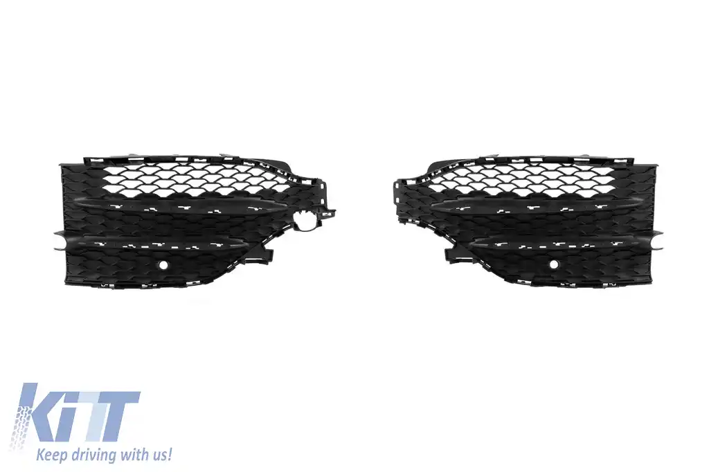 Un spoiler frontal Design Line potrivit pentru Mercedes GLE W167, GLE Coupe C167 2018-2023, după 2024, cu grilă diamant crom/negru.-image-6237348