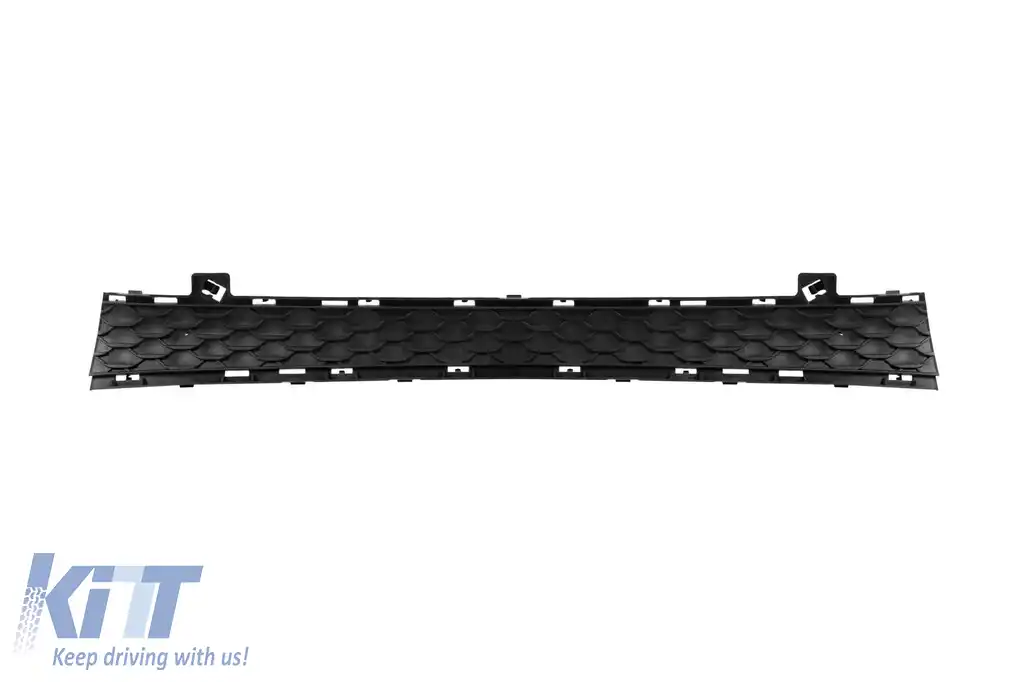 Un spoiler frontal Design Line potrivit pentru Mercedes GLE W167, GLE Coupe C167 2018-2023, după 2024, cu grilă diamant crom/negru.-image-6237352