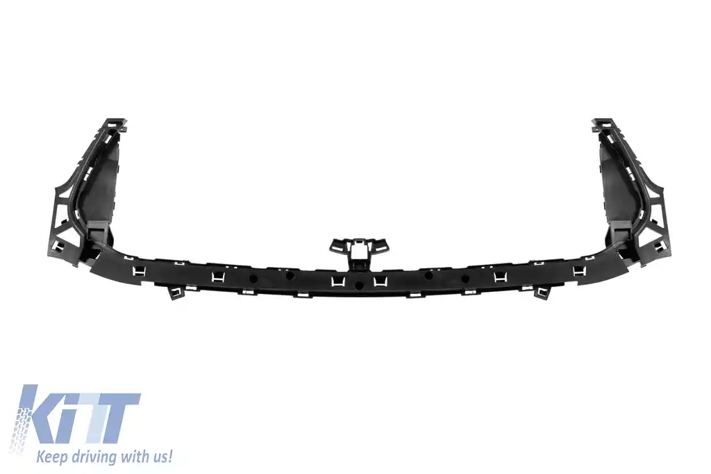 Un spoiler frontal Design Line potrivit pentru Mercedes GLE W167, GLE Coupe C167 2018-2023, după 2024, cu grilă diamant crom/negru.-image-6237353
