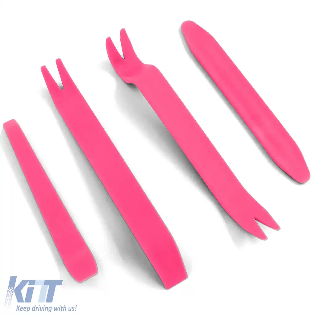 Unealtă de îndepărtare pentru montarea levierului, benzi pentru panoul interior al mașinii, roz