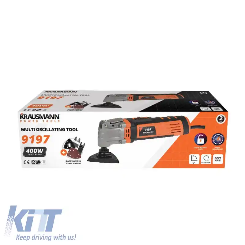 Unelte multi-oscilante Router-Sander-Cutter 400W Krausmann 9197-image-6319560