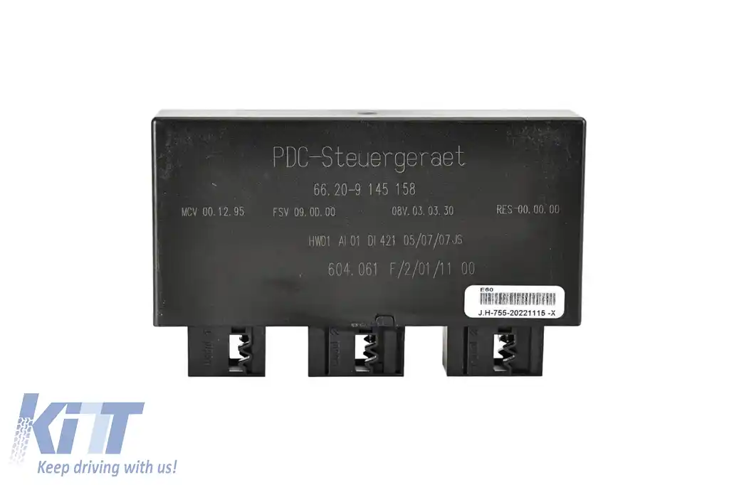 Unitate de control 66209145158 pentru sistemul de senzori de parcare potrivit pentru BMW Seria 5 E60, E61 2003-2010, Seria 6 E63, E64 2004-2011, Seria 7 E65, E66 2002-2008, X5 E70 2007-2010, X6 E71 20