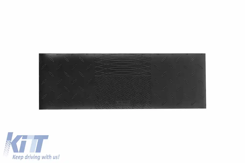Universal rubber tunnel mat RIGUM UNI-tunnel, size 74x24.5cm, 1-piece set, black color