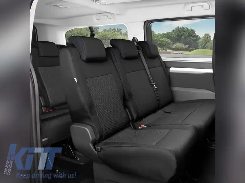 Ușor Kegel seria Tailor Made potrivit pentru scaunele din al doilea sau al treilea rând ale Peugeot Expert, Traveller, Citroen Jumpy, Spacetourer, Toyota Proace, Proace Verso după 2016, Opel Vivaro, Z