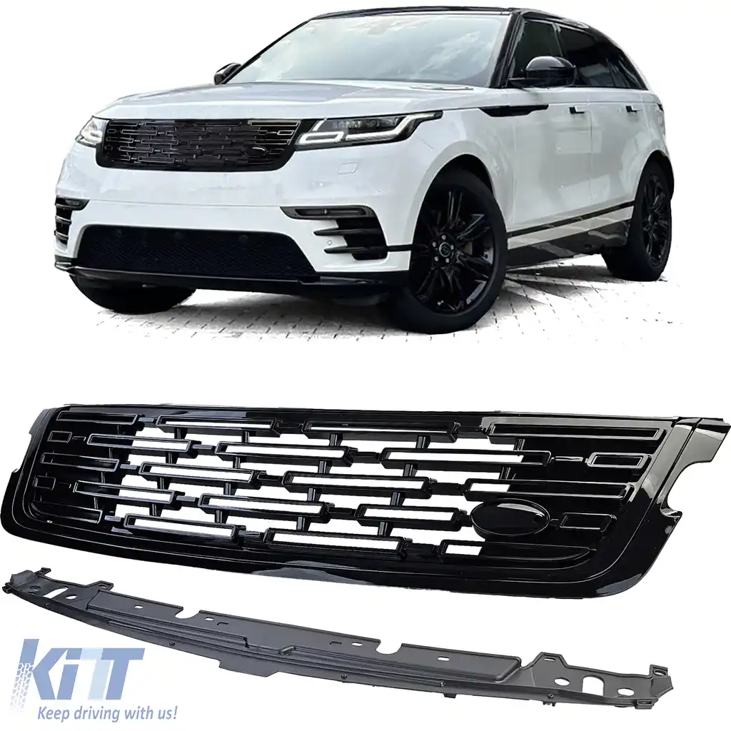 Upgrade grilă aspect negru lucios potrivit pentru Range Rover Velar L560 17-23
